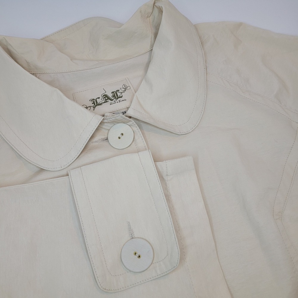 LAL‎ Live A Little Womens Swing Rain Jacket, NWT, Plus Size 3X Porceline